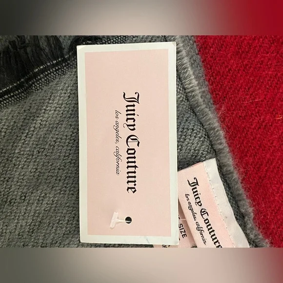 NWT Juicy Couture- warm winter knit scarf/wrap - Picture 4 of 7